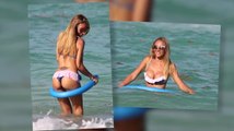 Laura Cremaschi Graces Miami in a Thong Bikini
