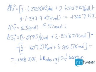 Segundo principio de la termodinámica Cálculo de entropía y entalpía