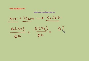 KİMYASAL TEPKİMELERDE HIZ 1