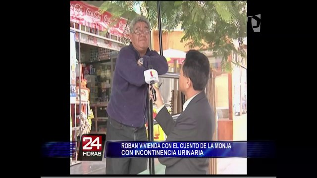 Delincuentes roban casa con cuento de La monja con incontinencia urinaria