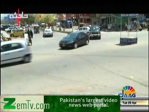 Motor cycle and car accident