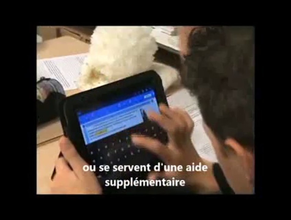 Tablette en Français - Brouillon d'une rédaction