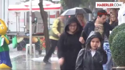 Çanakkale' de Sağanak Yağmur ve Dolu