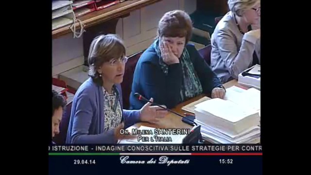 Roma - Audizione su dispersione scolastica (29.04.14)