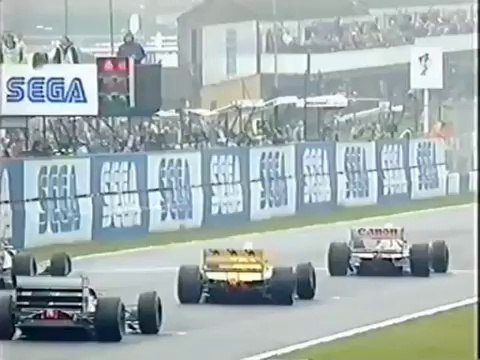Ayrton Senna The Rain Master Donington 1993 Start
