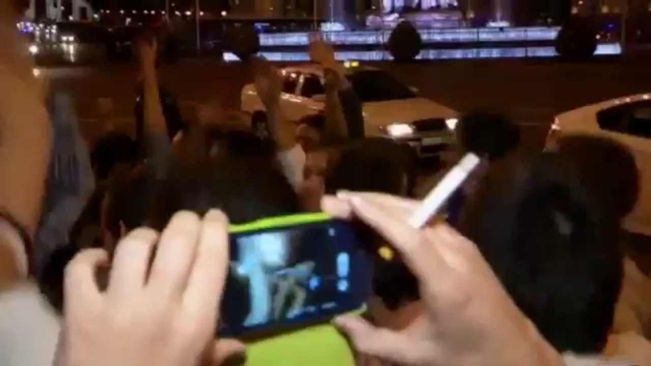 Real Madrid fans celebrate after reaching Champions League final with win over Bayern