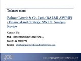 SWOT Analysis Review on Balmer Lawrie & Co. Ltd. (BALMLAWRIE)