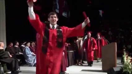 Davenport University Commencement Back Flip