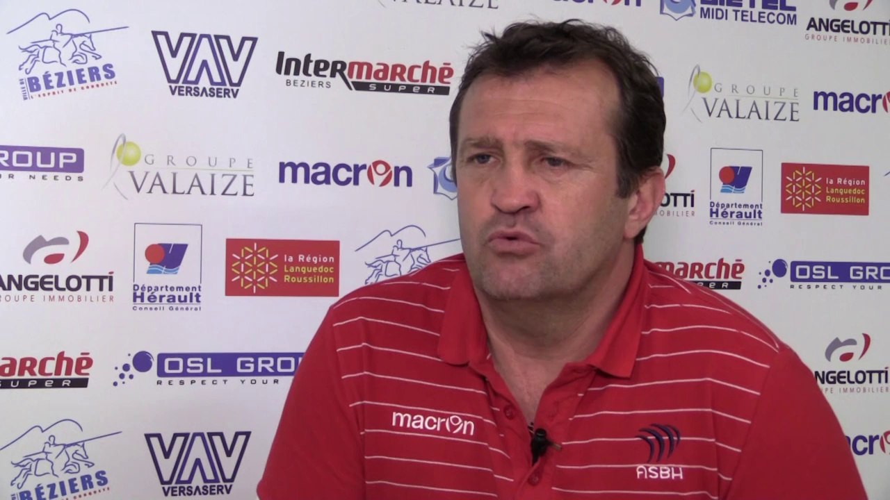 Point presse 29e journée Pro D2 Narbonne - ASBH Christophe Hamacek