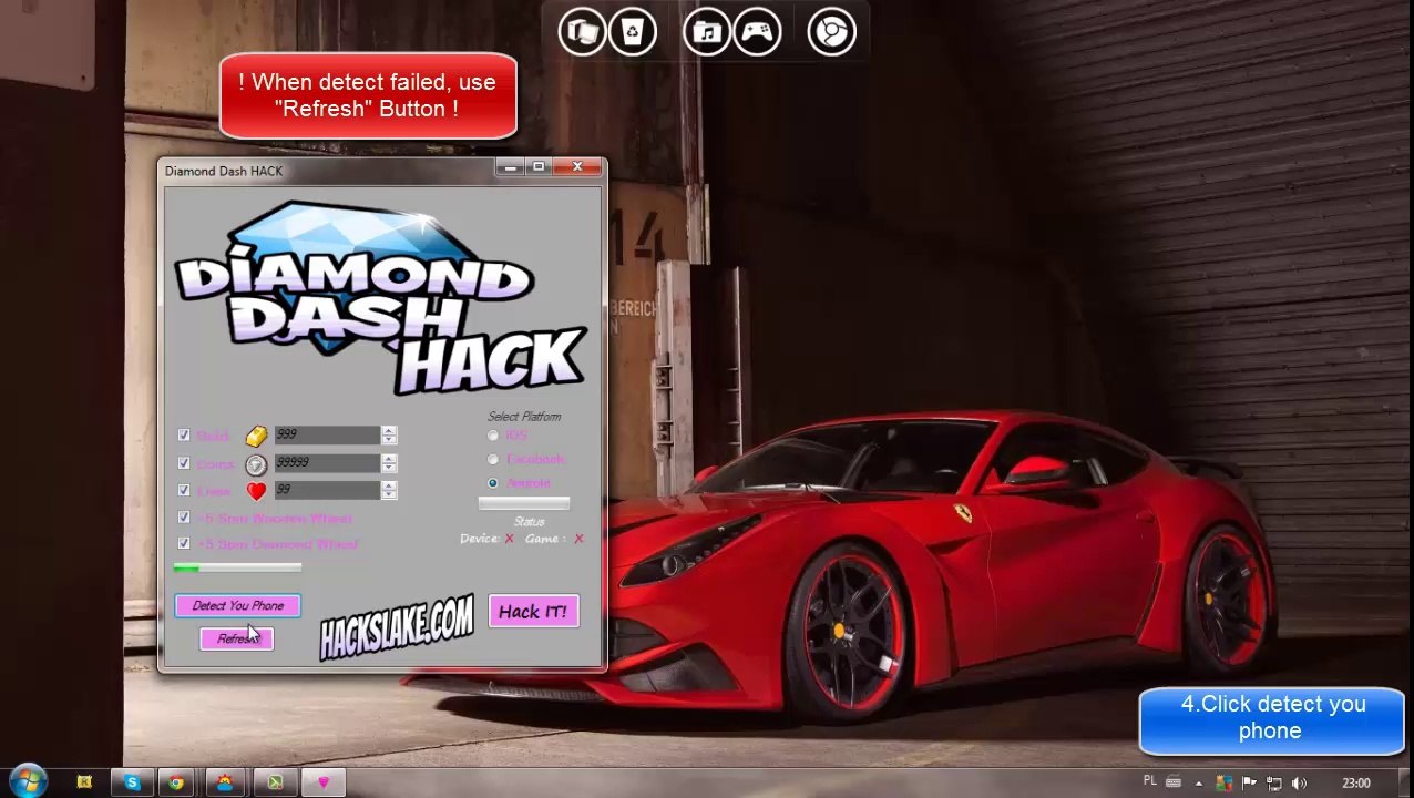 Diamond Dash Cheat- Hack Tool
