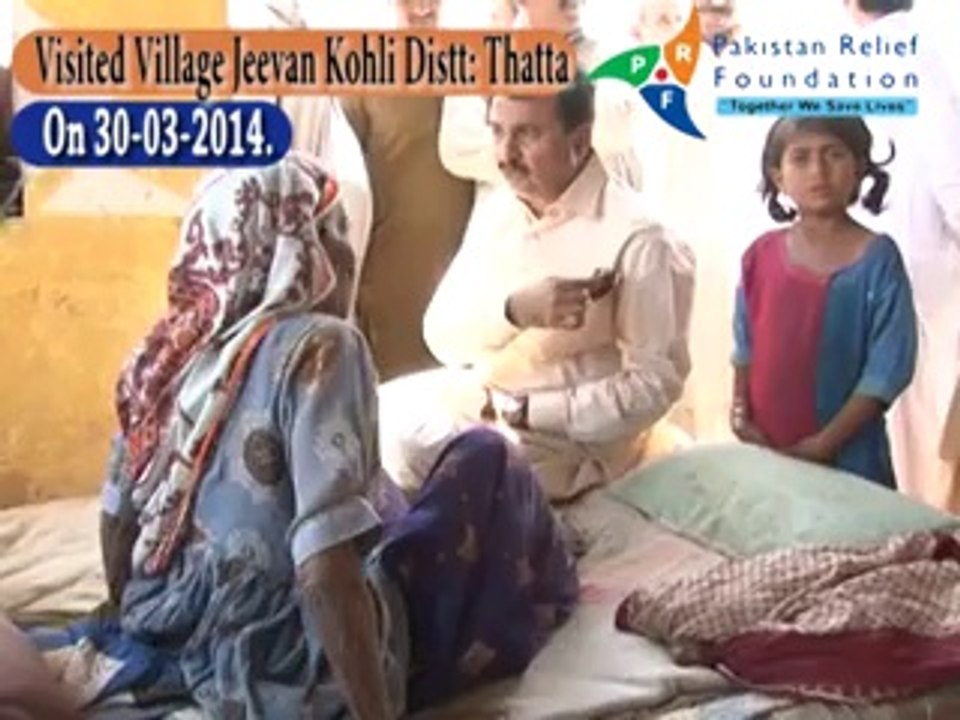 Chairman PRF Haleem Adil Sheikh visited Village Jevan Kohli on 30.03.2014