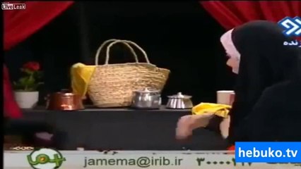 Iran televizyonunda komik kaza