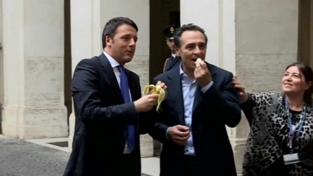 Italian PM, soccer coach take bite against racism