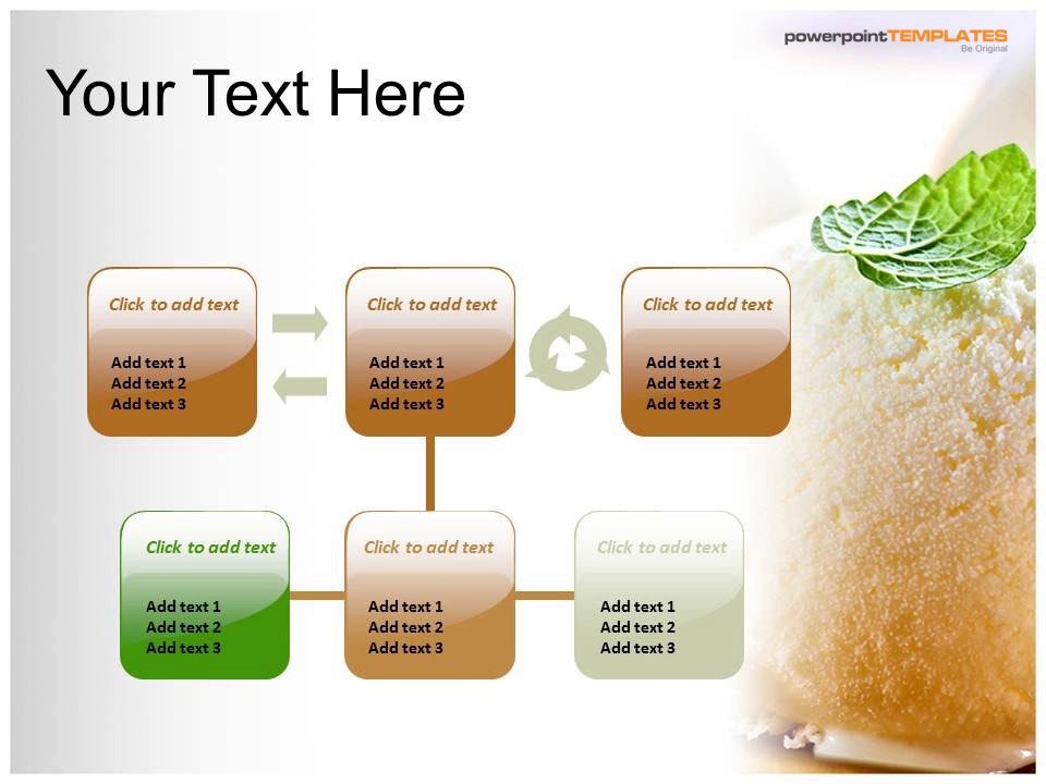 Vanilla Ice Cream with PowerPoint Templates Backgrounds