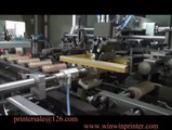 auto one color glass bottle screen printer machine