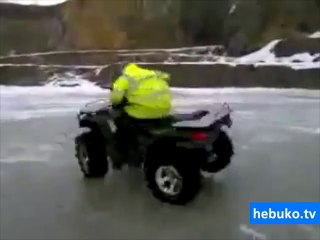 Donmuş gölde Atv ile rezil olmak