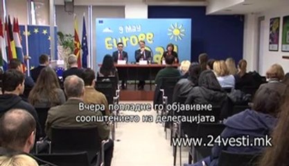 EU ODBLIZU KE JA SLEDI SOSTOJBATA VO MAKEDONIJA  30 04