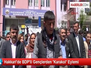 Hakkari'de BDP'li Gençlerden 'Karakol' Eylemi