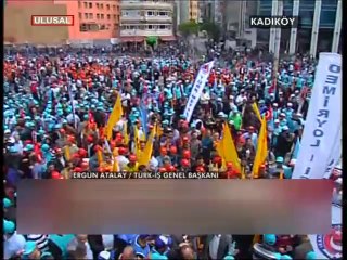 KADIKÖY'DE DÜZENLENEN  DEV 1 MAYIS MİTİNGİNDE KONUŞTU