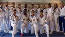 La sélection SANDA de l'équipe de France de Wushu au Championnat d'Europe 2014