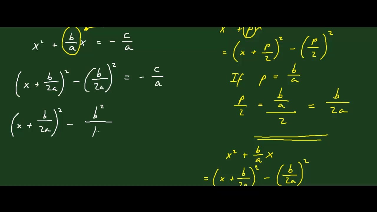 How To Form The Quadratic Equation From Scratch