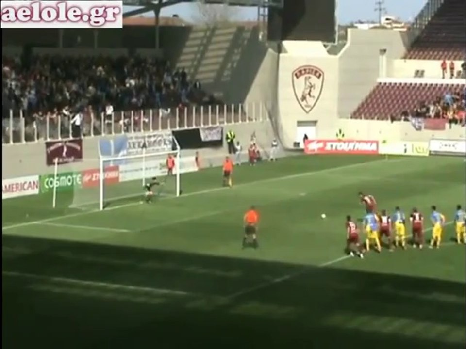 21η ΑΕΛ-Βέροια 2-2 2011-12 Γκολ ΑΕΛ από aelole