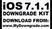 iOS 7.1.1 downgrade to iOS 7.1, iOS 7.0.6 iPhone 4, 4s, 5, 5c, 5s, iPad - 2