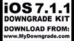 iOS 7.1.1 downgrade to iOS 7.1, iOS 7.0.6 iPhone 4, 4s, 5, 5c, 5s, iPad - 2