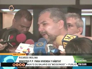 Ministro Molina: Carencia en materiales se debe a altos niveles de construcción