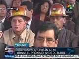 Bolivia celebrará elecciones generales el próximo 12 de Octubre