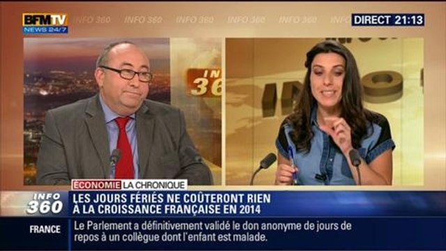L'Éco du soir: Les jours fériés ne nuiront pas à la croissance française en 2014 - 30/04