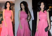 Bollywood Angel Girl Amrita Rao looks glamorous Gorgeous Cute Sweet in Pink Gown Dress at Rizvi College Festival