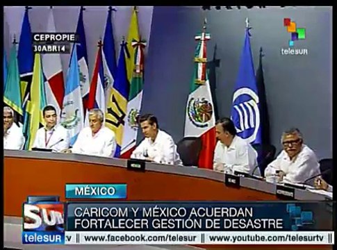CARICOM y México acuerdan fortalecer fondo de desastres naturales