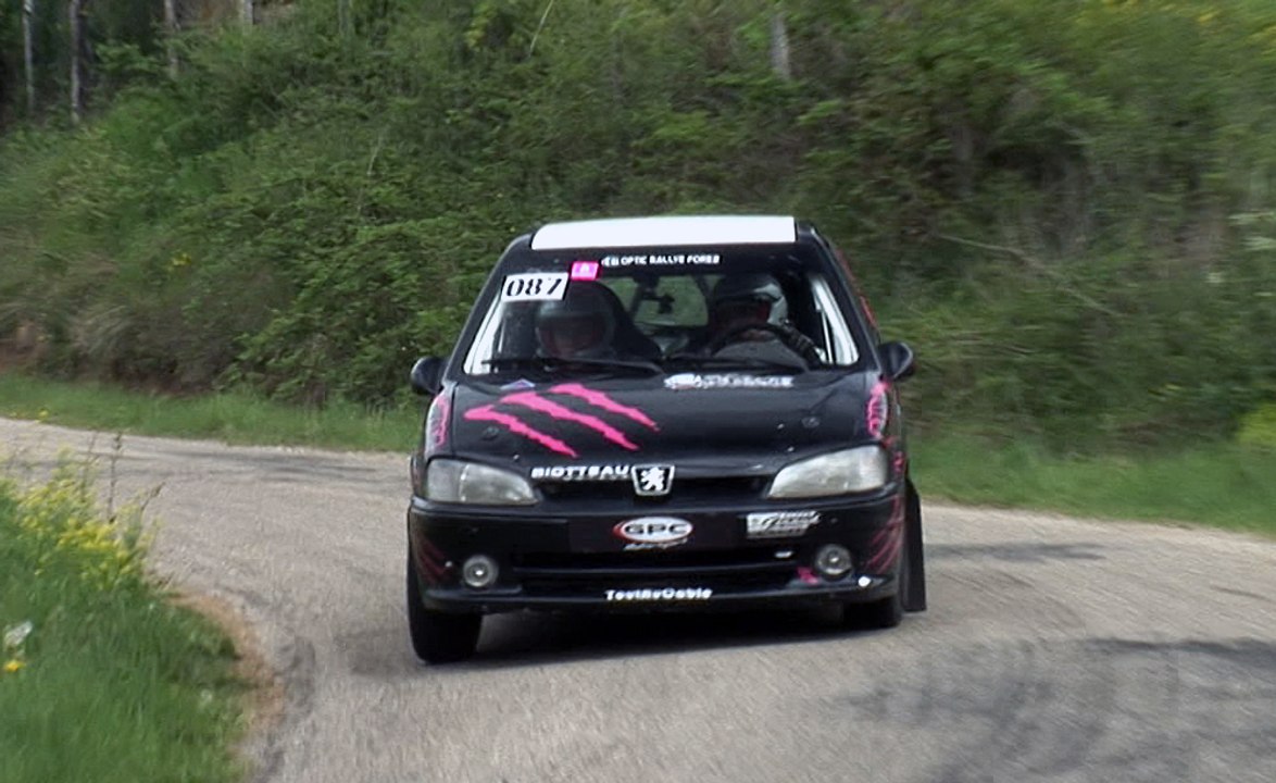 rallye bassin annonéen 2014 camera embarquée florent Cellier - amandine Faure peugeot 106 S16