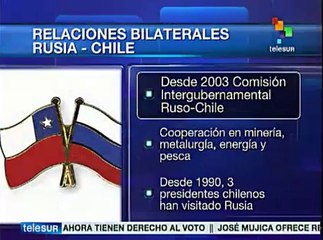 Скачать видео: Chile y Rusia estrechan vínculos económicos y comerciales