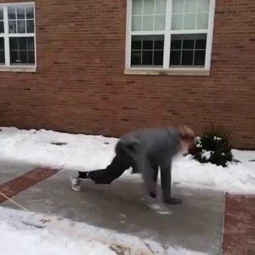 Ice makes everyone a break dancer