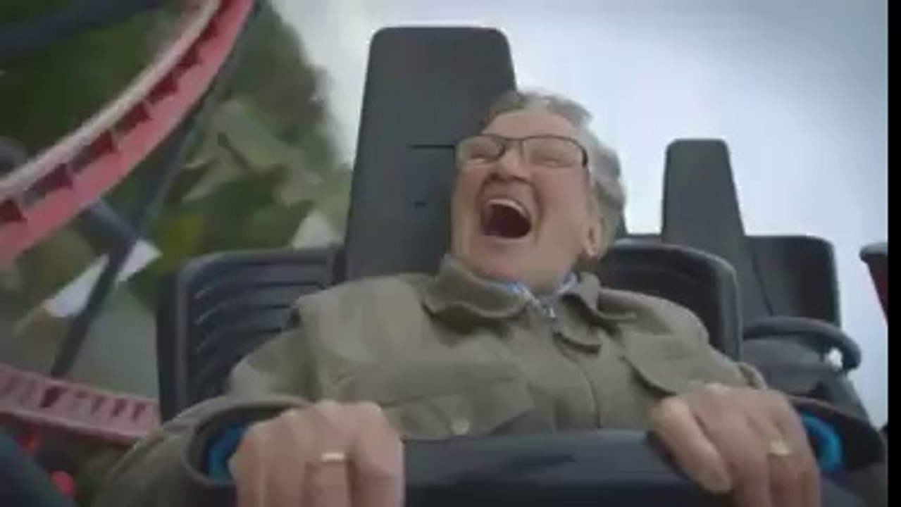 Grandmom rollercoaster fun