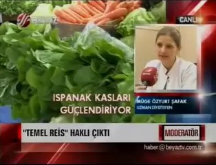 Ispanak Kas Güçlendirici Özellik Taşıyor - Dr. Müge Özyurt Şafak