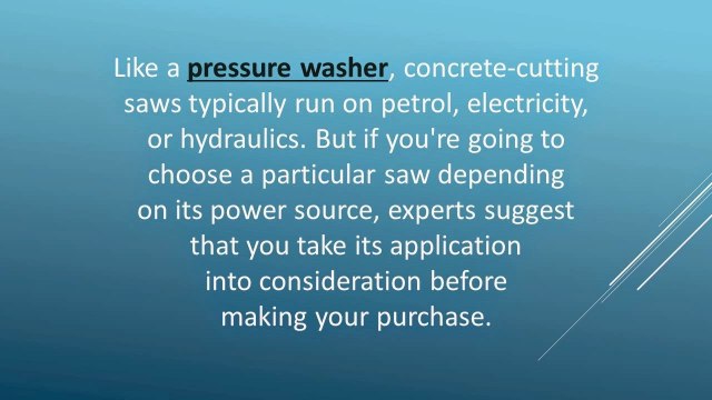 Significant Things to Regard When Purchasing a Specific Concrete Saw