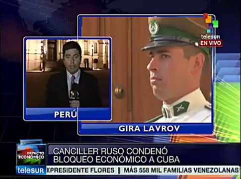 Llega canciller ruso a Perú para fortalecer relaciones