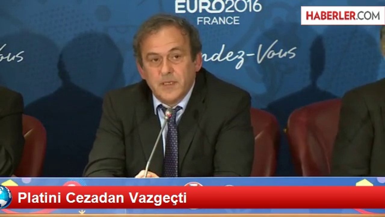 Platini Cezadan Vazgeçti