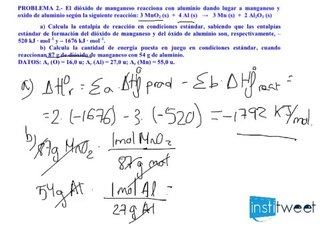 Aragon 2013 quimica Selectividad 2013 Entalpía y entalpía estandar