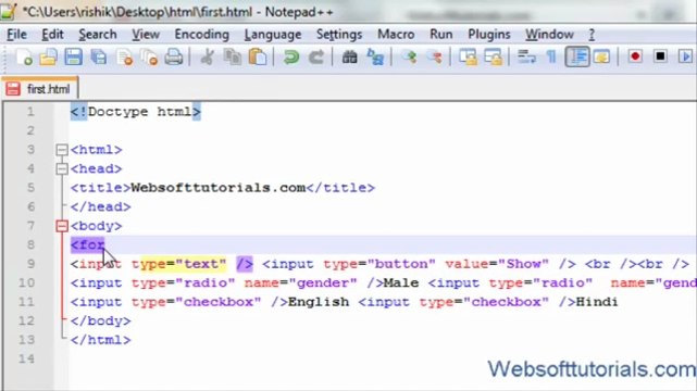 html and css in hindi _ urdu Tutorial - 14 - textboxes. radio buttons, checkboxes in html