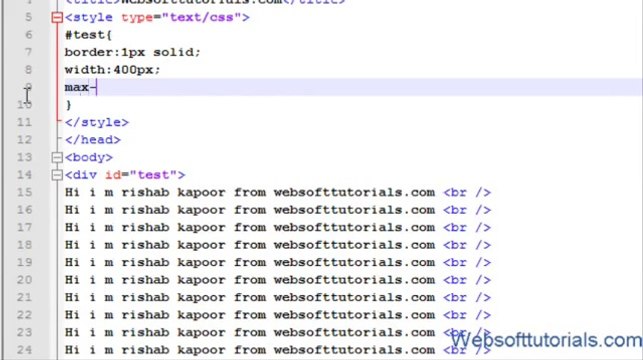 html and css in hindi _ urdu Tutorial - 26 - height, width, min-height, max-height in css