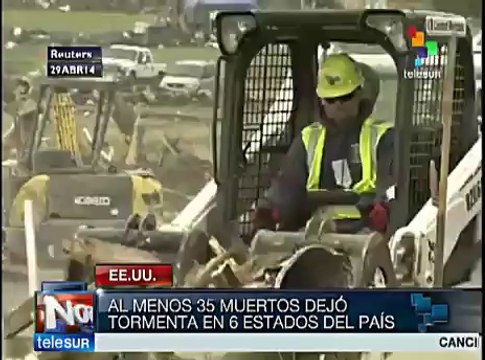 Fuertes tormentas con tornados azotan seis estados de EE.UU.