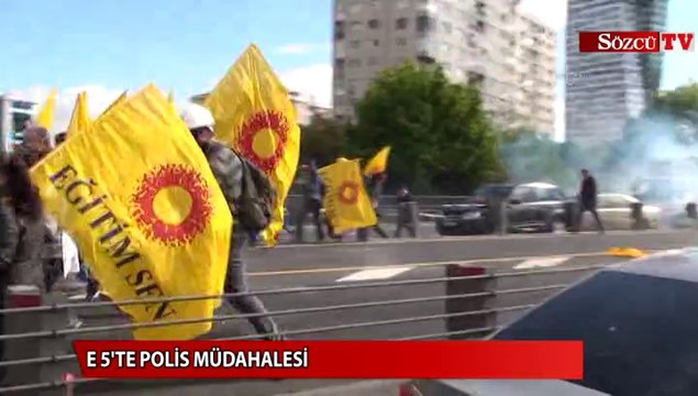 E-5'te polis müdahalesi