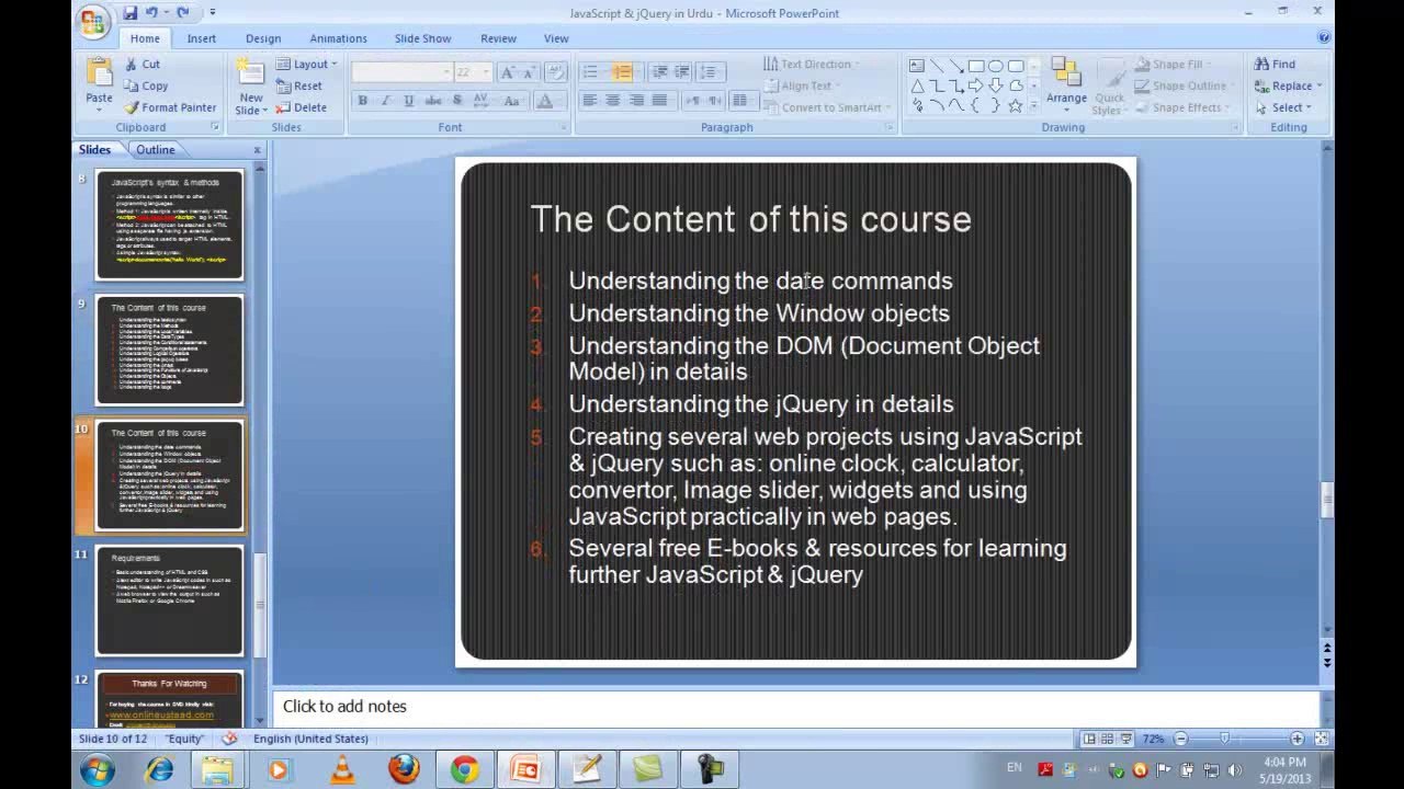 JavaScript in Urdu  Part 13