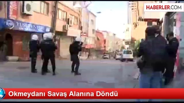Okmeydanı Savaş Alanına Döndü