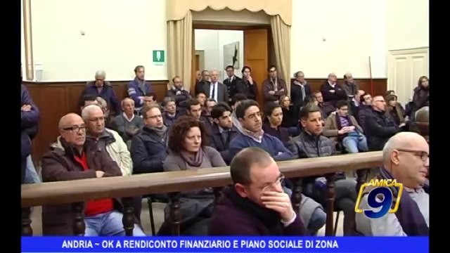 Andria | Ok a Rendiconto Finanziario e Piano Sociale di Zona