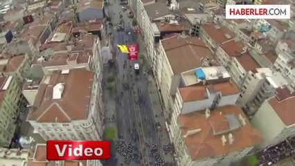 Şişli'de Müdahale, Havadan Böyle Görüntülendi